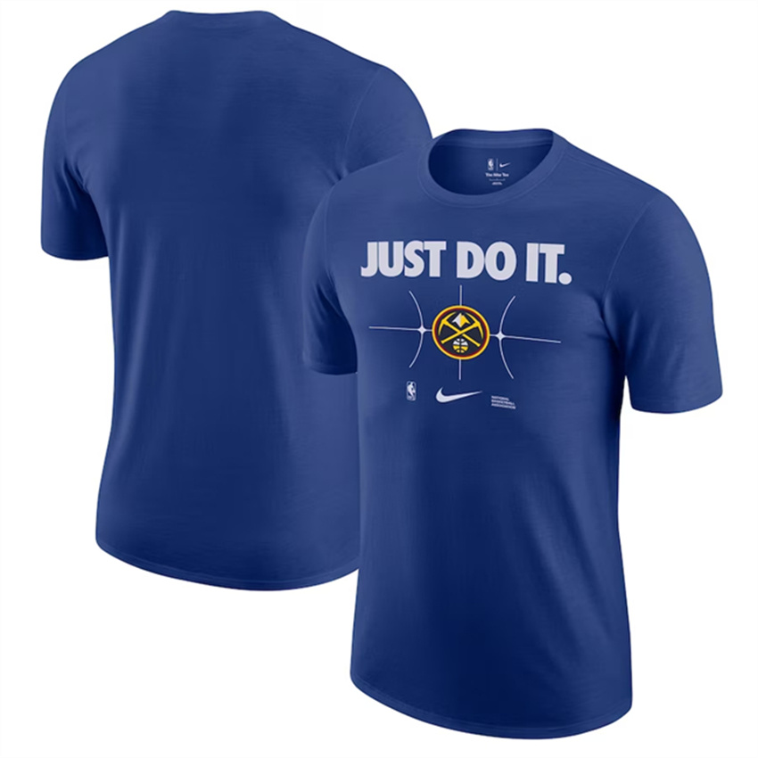 Men's Blue Denver Nuggets Just Do It T-Shirt